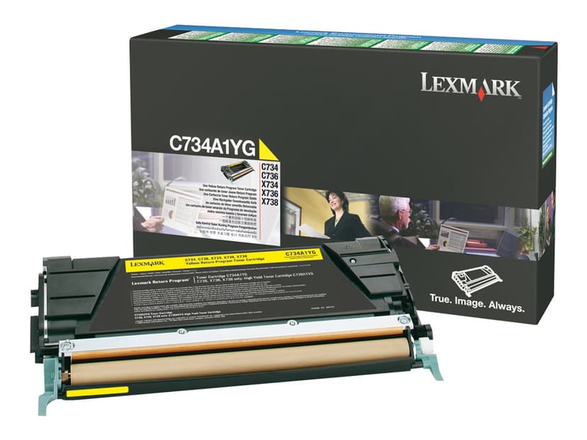 Lexmark Toner Keltainen 6K - C73x/X73x Return
