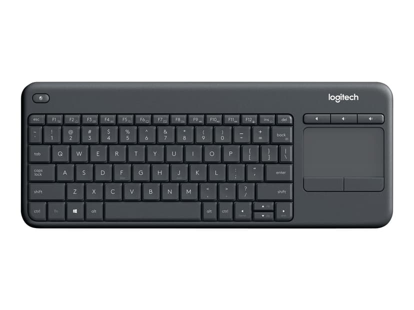 Logitech Wireless Touch Keyboard K400 Plus Trådløs UK Engelsk