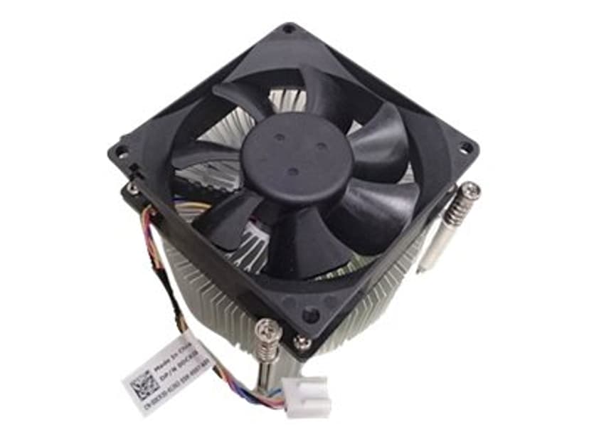 Dell Processor-heatsink Køleplade/køler Aluminium, Sort