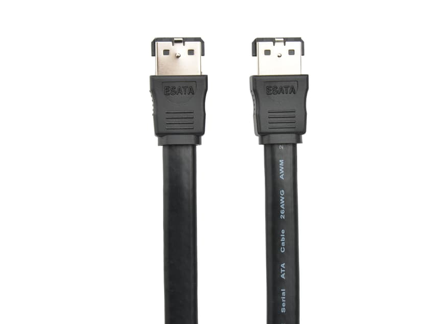 Prokord E-SATA Kabel Sata/sas External Rak 1.5m Svart