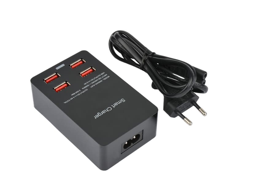 Cirafon Smart Power Station 4 X USB Zwart