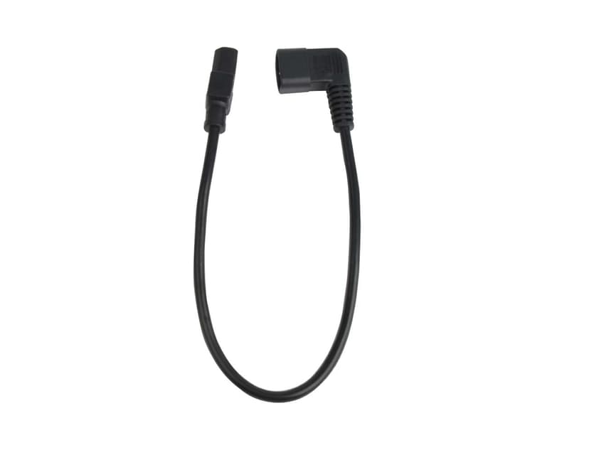 Prokord Förlängningskabel för ström 0.5m C14 coupler C13 coupler Svart