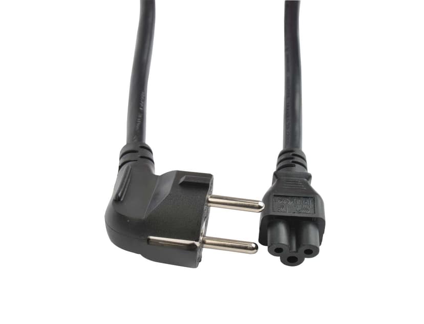 Prokord Power cable 1m CEE7/7 C5 Zwart