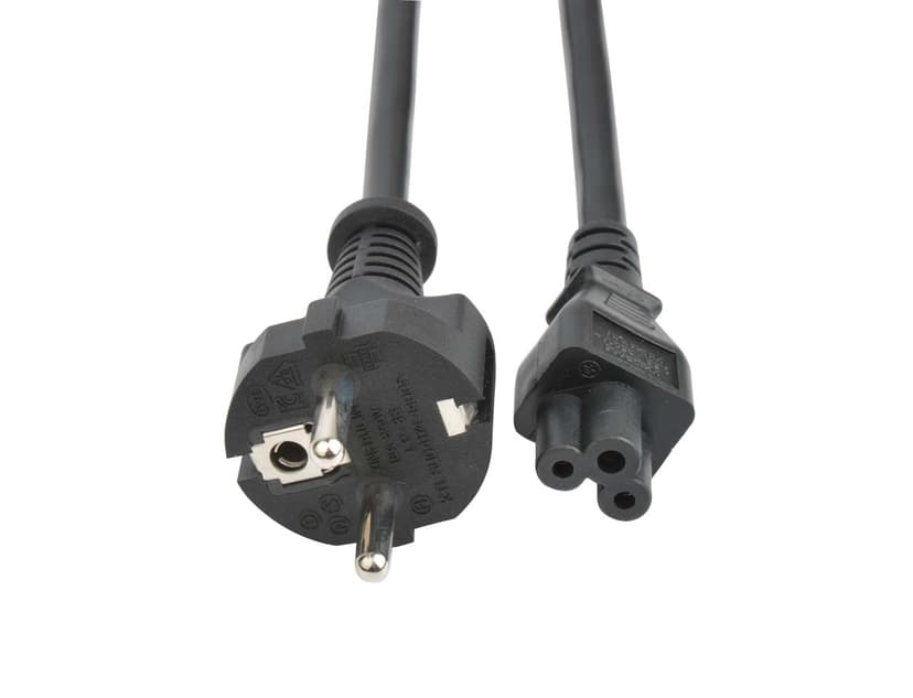 Prokord Strömkabel 1m CEE7/7 C5 coupler Svart