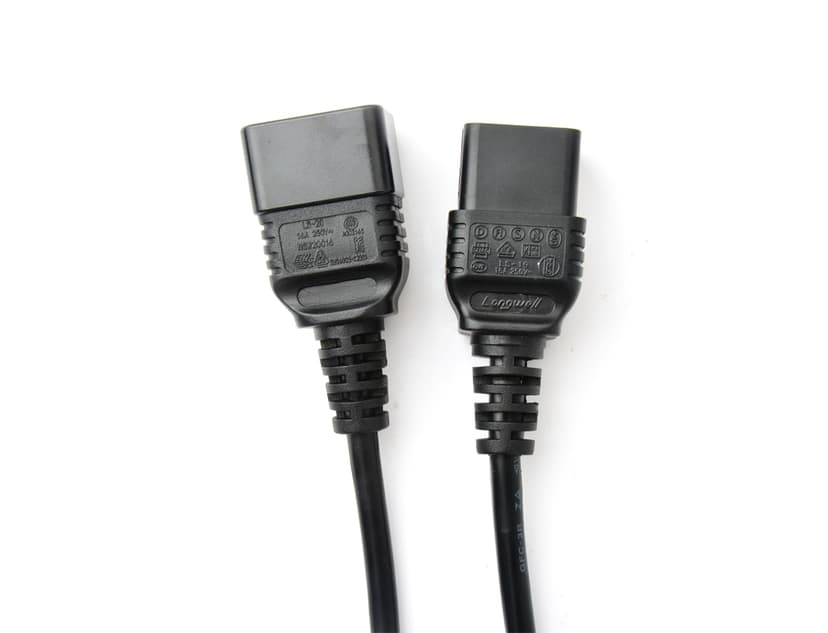 Prokord Power extension cable 1m C20 C19 Zwart