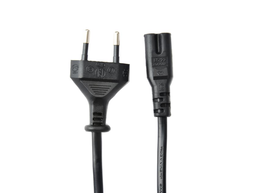 Prokord Strömkabel 1.5m CEE7/16 C7 coupler Svart
