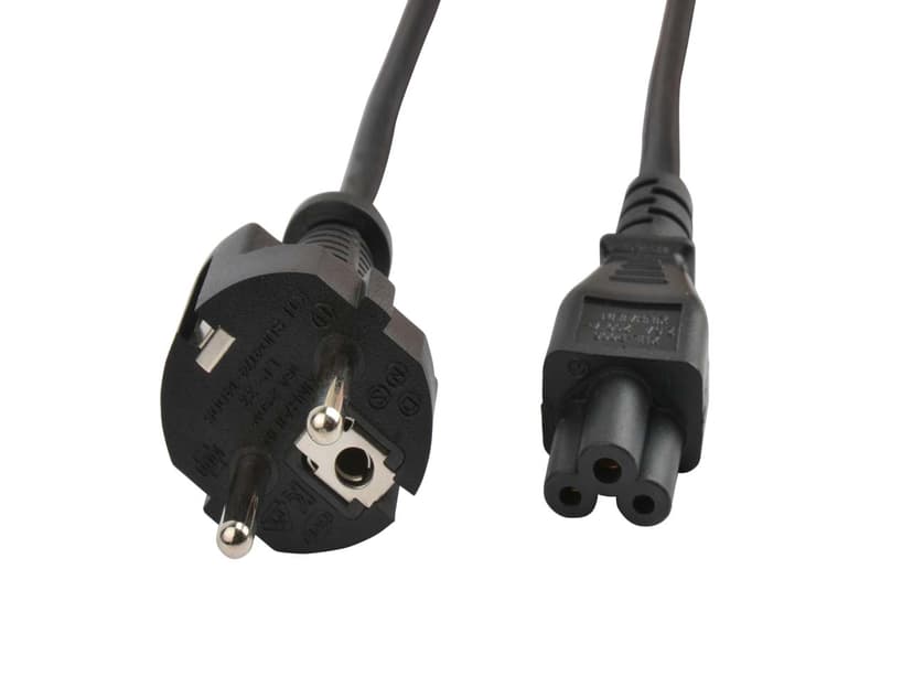 Prokord Virtajohto LSZH PVC FREE 2M 2m CEE7/7 IEC C5 Musta