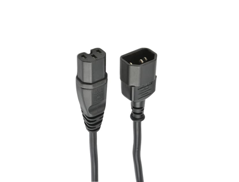 Prokord Power cable 2.5m C14 C15 Zwart
