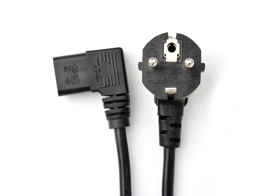 Prokord DPC-SHUC133BAA virtajohto musta 3 m CEE7/7 C13 liitin 3m CEE7/7 C13 liitin Musta