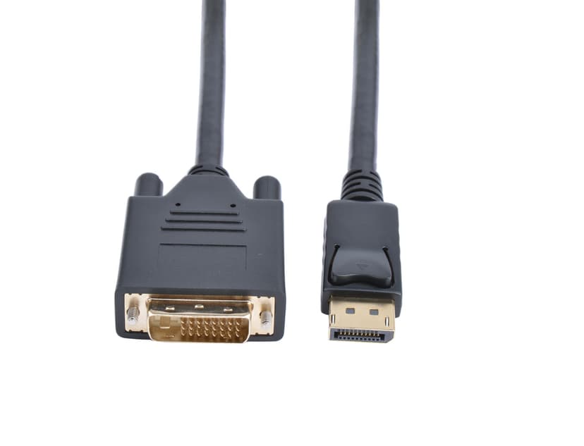 Prokord DisplayPort -kaapeli 3m DisplayPort DVI Musta
