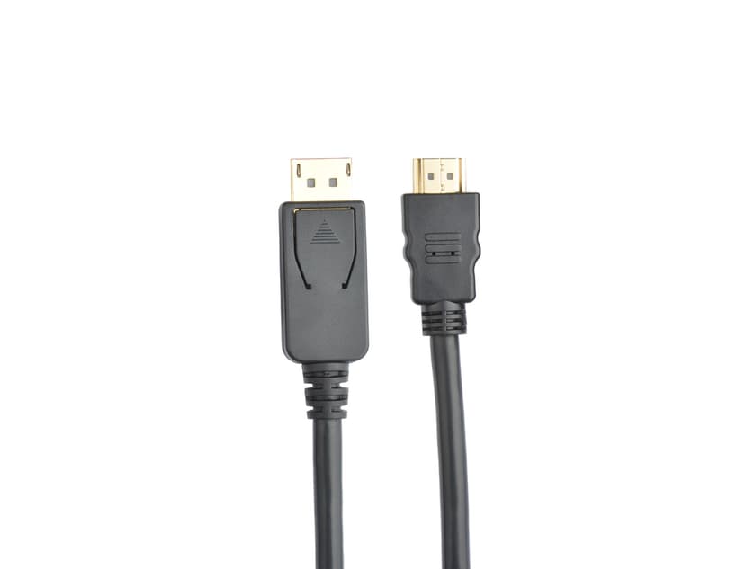 Prokord HDMI-kabel 1m HDMI DisplayPort Sort