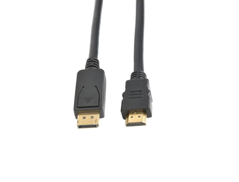 Prokord HDMI-kabel 1m HDMI DisplayPort Sort