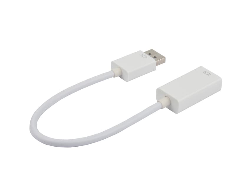Prokord Adapter Displayport - HDMI 0.2m White 0.2m HDMI DisplayPort