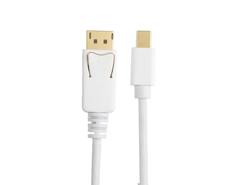 Prokord DisplayPort kabel 2m DisplayPort Mini DisplayPort Hvid
