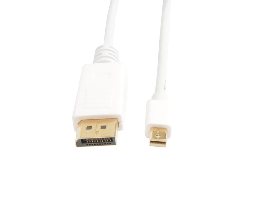 Prokord DisplayPort kabel 5m Mini DisplayPort DisplayPort Hvid