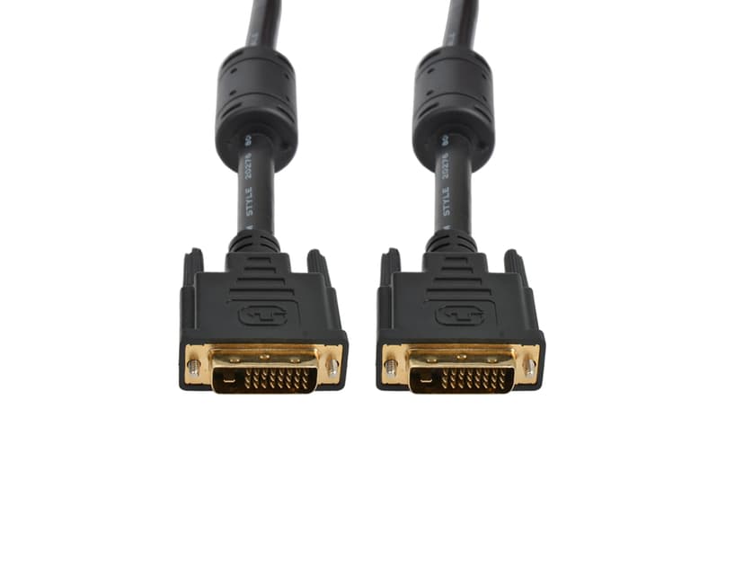 Prokord DVI-kabel 3m 3m DVI-D DVI DVI-D DVI Svart