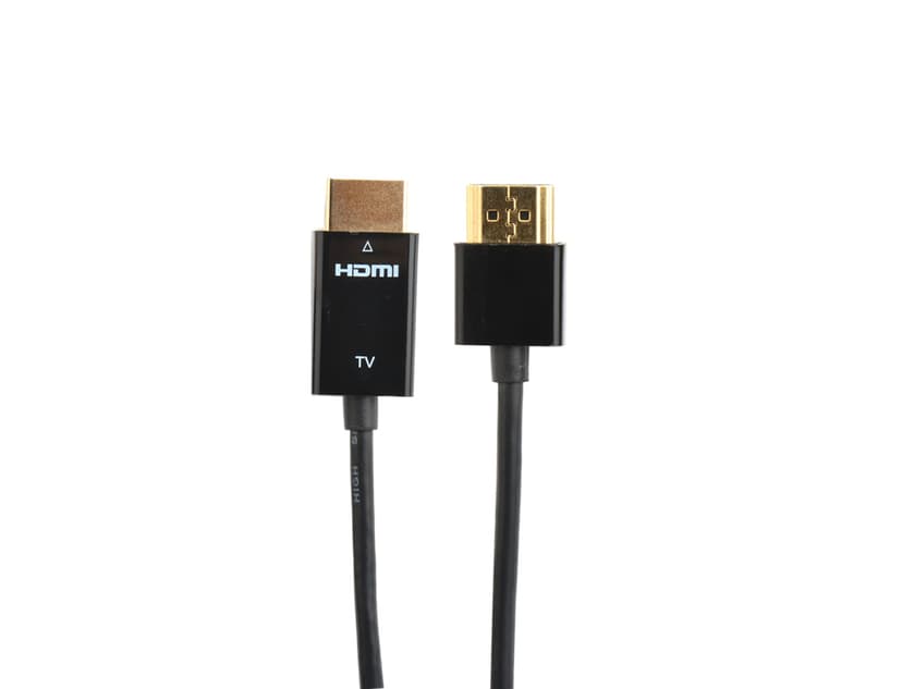 Prokord HDMI-kabel - Tunn guldpläterad 3m 3m HDMI HDMI HDMI Svart
