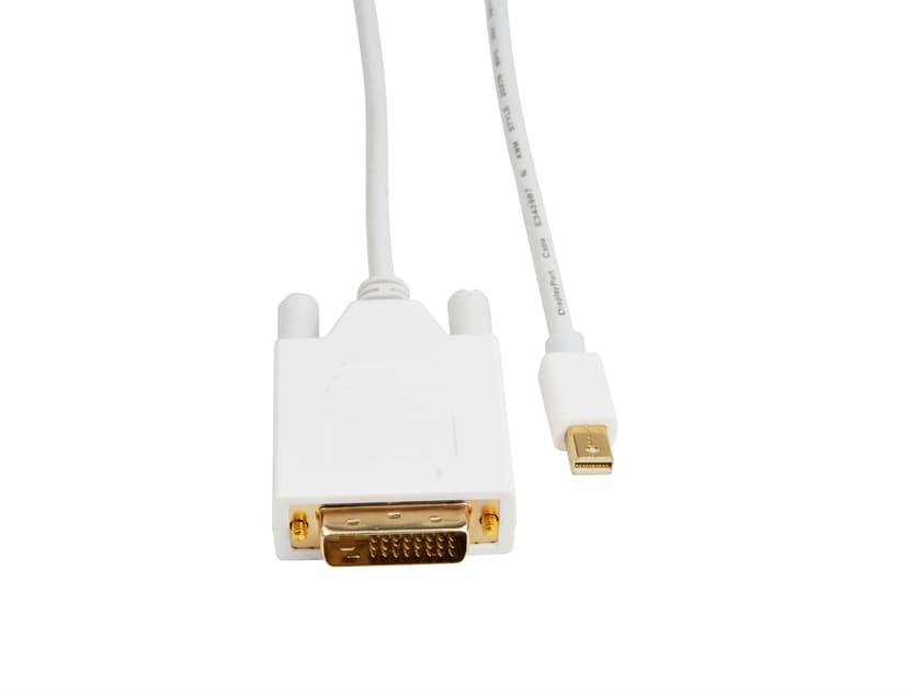 Prokord DisplayPort-kabel 2m Mini DisplayPort DVI-D Hvit
