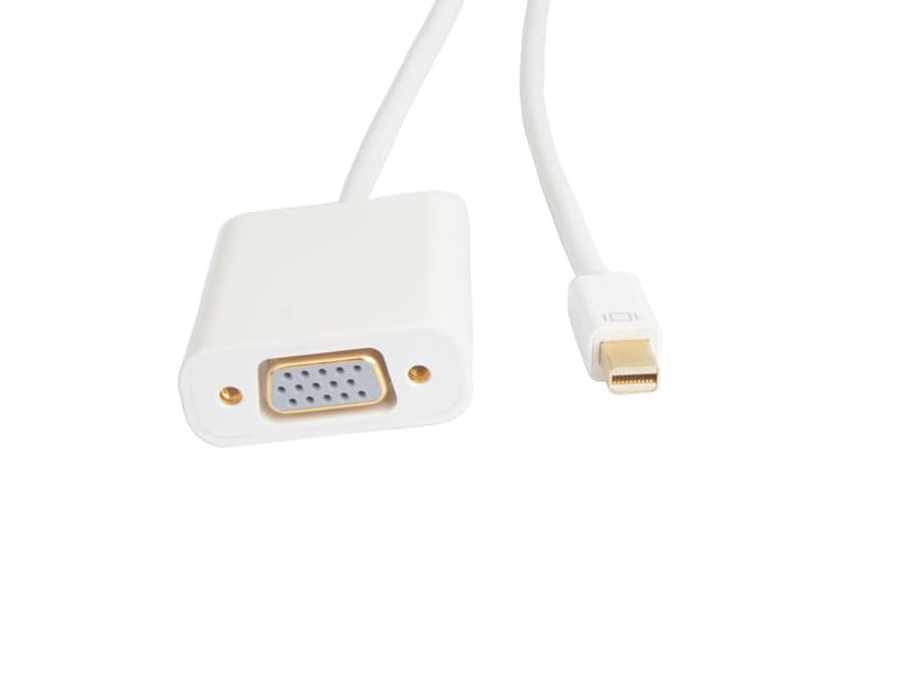 Prokord DisplayPort-kabel 1m Mini DisplayPort VGA Hvit