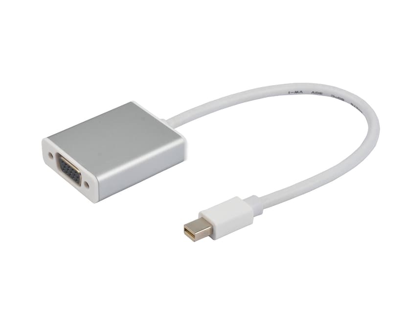 Prokord Videokonverterare 0.2m Mini DisplayPort VGA Silver, Vit