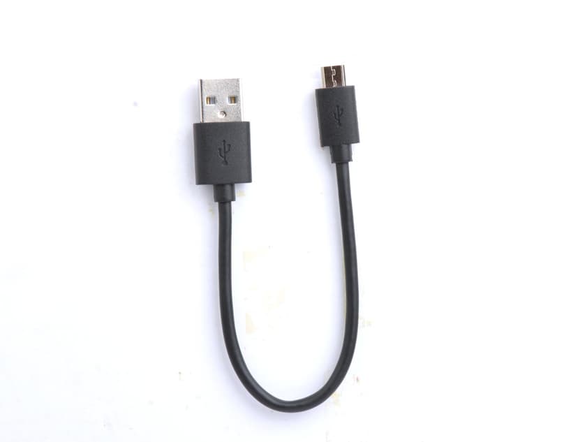 Prokord USB-kabel 0.25m. USB A Micro-USB B Sort