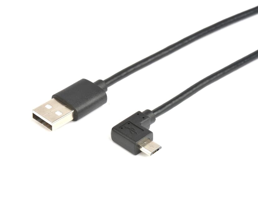 Prokord USB-kabel 1m USB-A Micro USB-B Svart