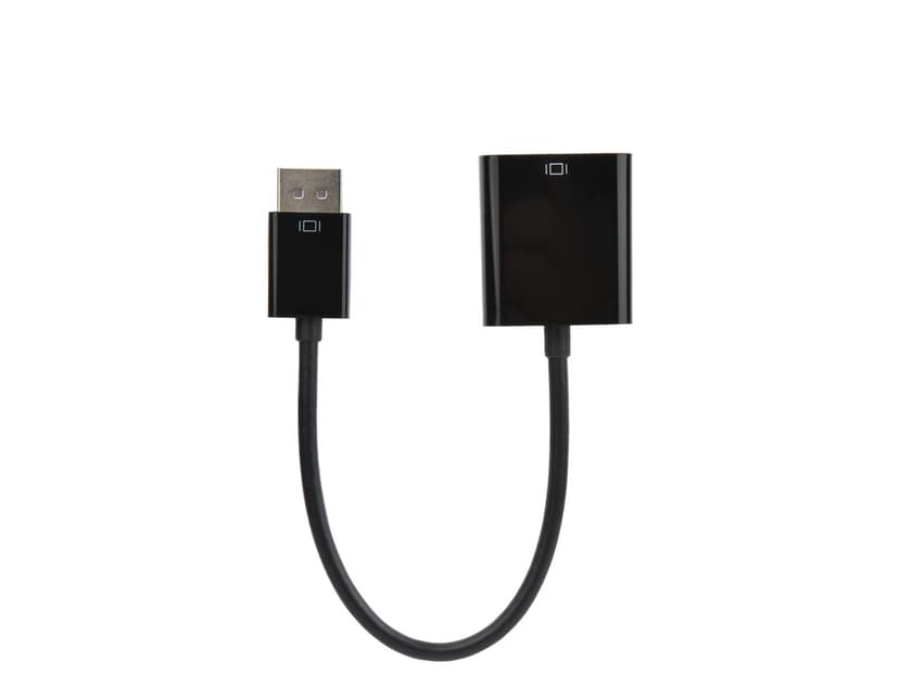 Prokord Video adapter 0.2m DisplayPort VGA Svart
