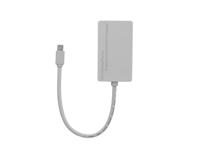 Prokord Videoadapter 0.2m Mini DisplayPort DisplayPort, DVI-D, HDMI Hvid
