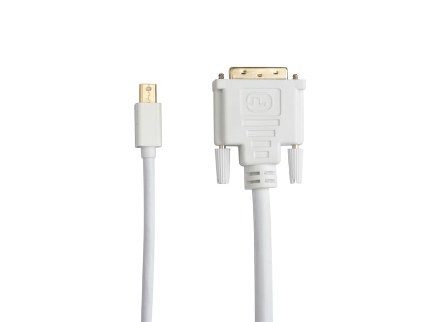 Prokord DisplayPort kabel 2m Mini DisplayPort DVI-D Hvid