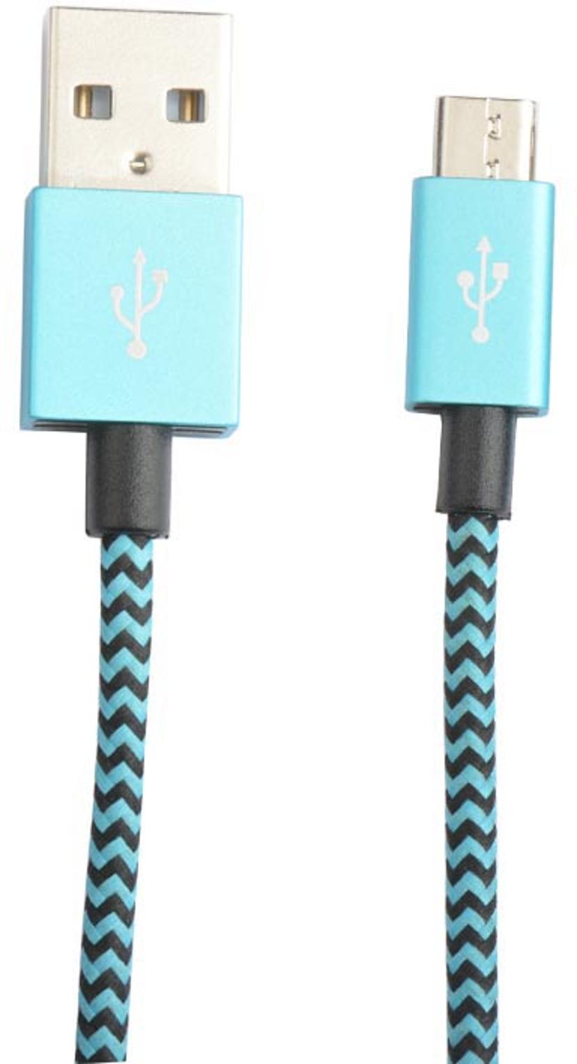 Cirafon USB-kaapeli 1m Micro-USB A USB A Sininen