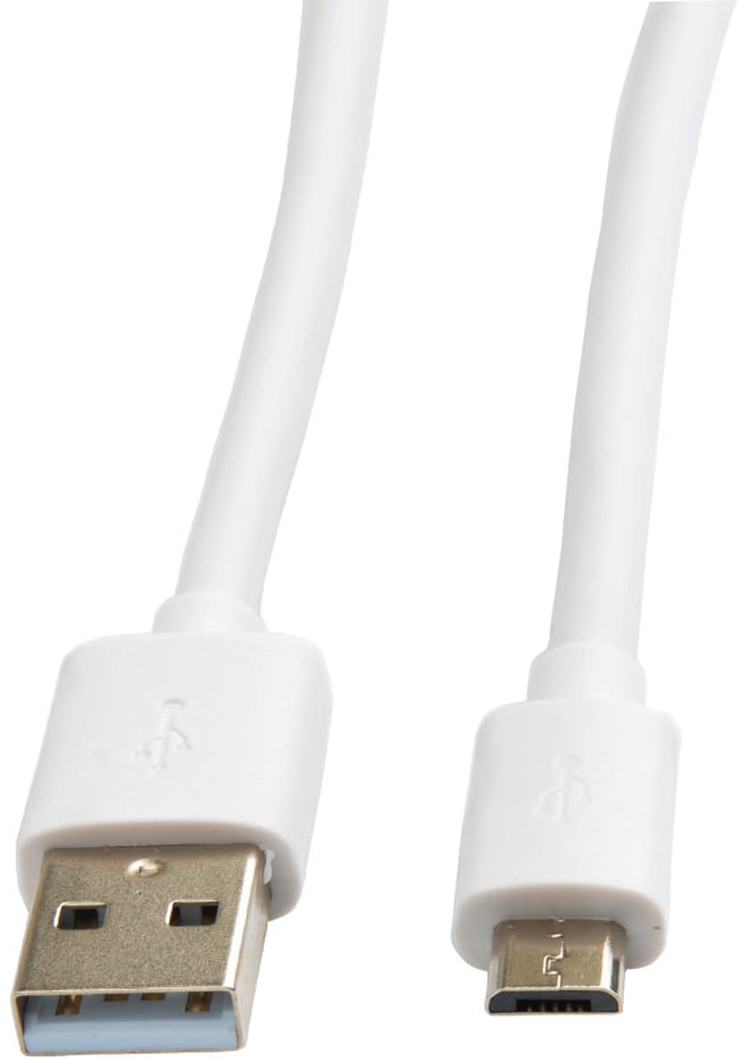 Cirafon Micro USB-kabel 2m Micro-USB A USB A Vit