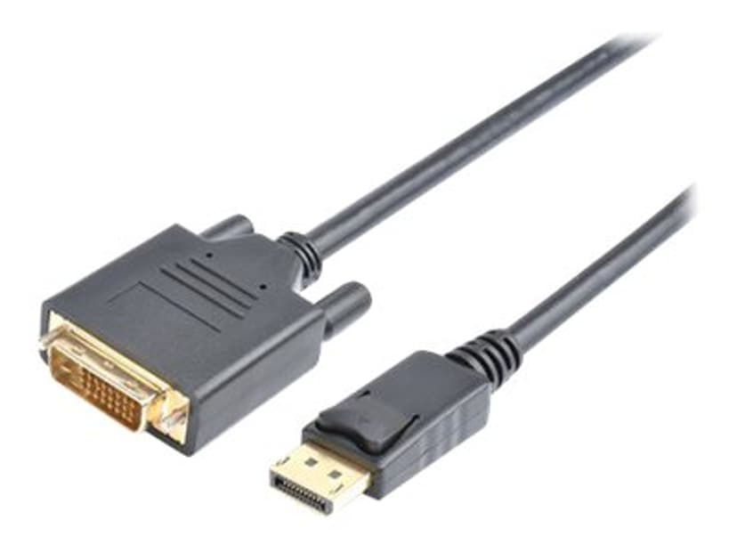 Prokord DisplayPort -kaapeli 1m DisplayPort DVI Musta