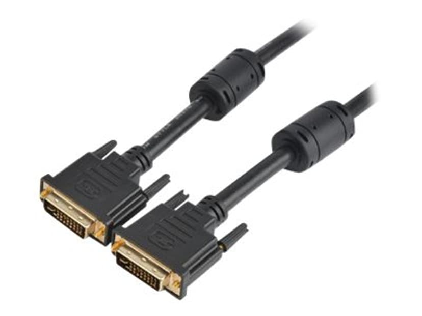 Prokord DVI-kabel Dual Link 1m DVI-D DVI-D Svart