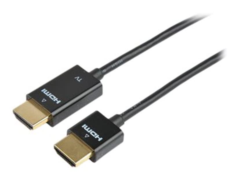 Prokord HDMI-kabel - Tunn guldpläterad 5m HDMI HDMI Svart