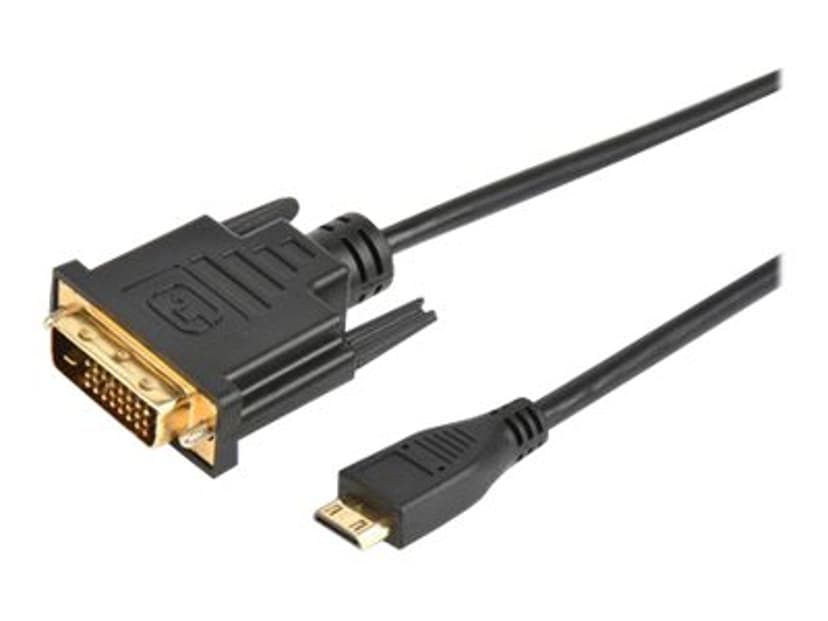 Prokord HDMI 1.4-kaapeli 2m Mini HDMI DVI Musta
