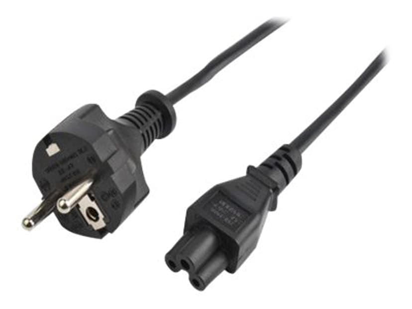 Prokord Strömkabel 5m CEE7/7 C5 coupler Svart