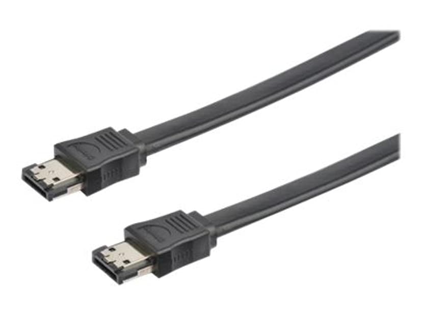 Prokord E-SATA Kabel Sata/sas External Rak 1.5m Svart