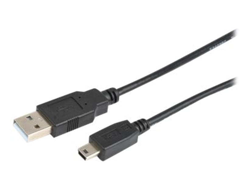 Prokord USB-kabel 3m USB-A Mini USB-B Svart