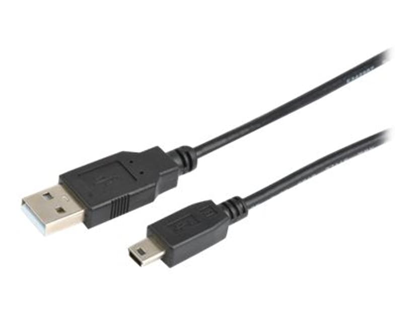 Prokord USB-kabel 2m USB A Mini-USB B Svart
