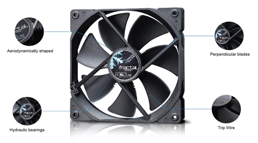 Fractal Design 120MM Dynamic X2 Tuuletin Musta