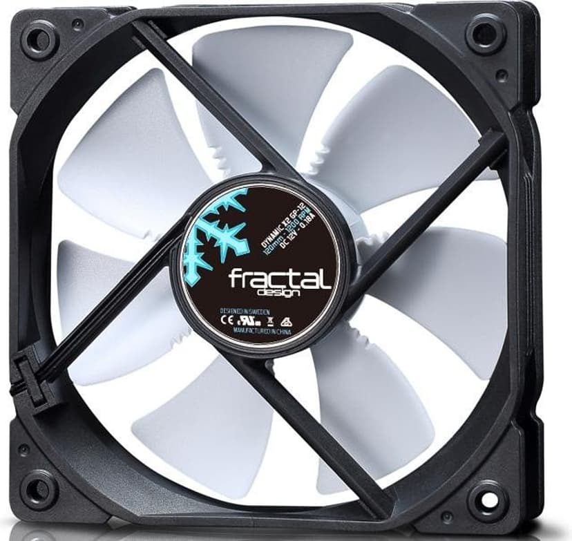 Fractal Design 120MM Dynamic X2 Ventilator Wit, Zwart