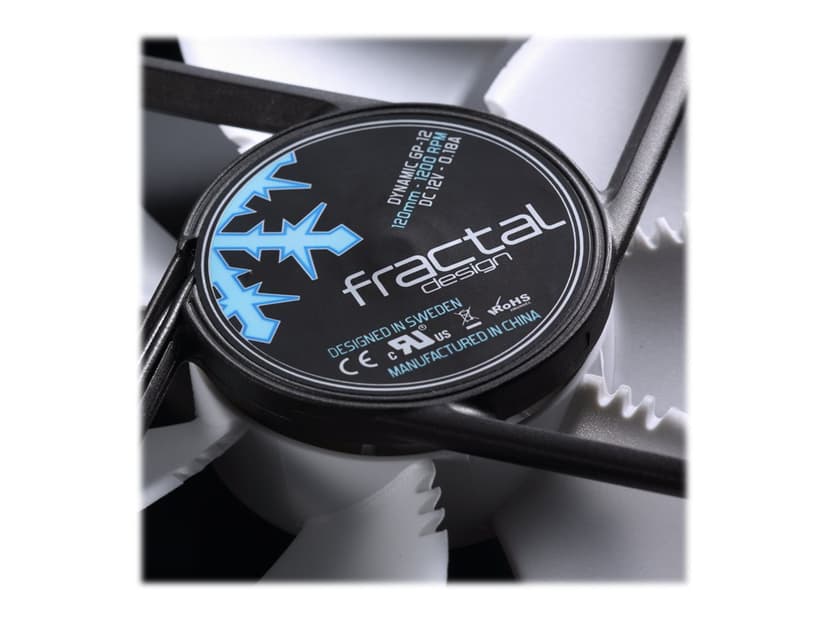 Fractal Design 120MM Dynamic X2 Ventilator Wit, Zwart