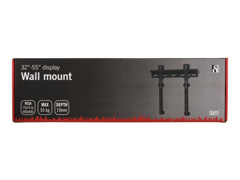 Deltaco Wall Mount Superslim Medium