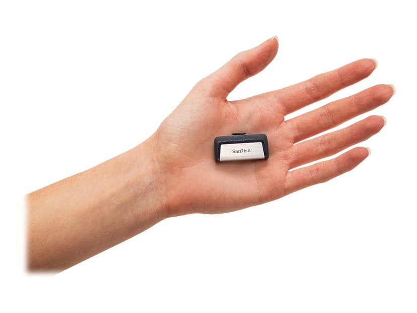 SanDisk Ultra Dual 128GB USB-A / USB-C Musta, Hopea