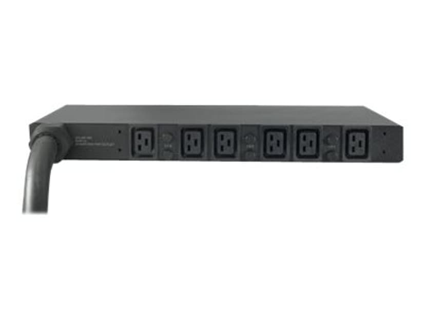 APC Basic Rack PDU AP7526 strømdistribusjonsenhet (PDU) 6 AC-utganger 1U Sort
