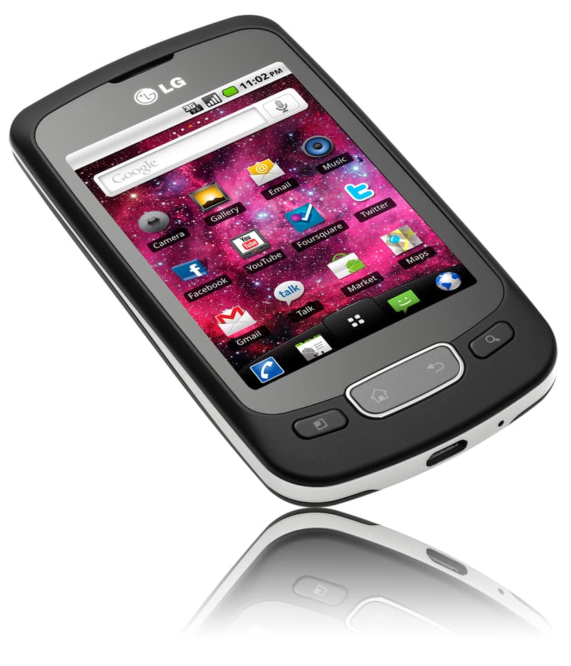 LG P500 Optimus One - Black/Chrome