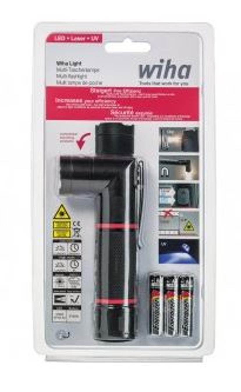 Wiha LED lommelykt med UV/Laser