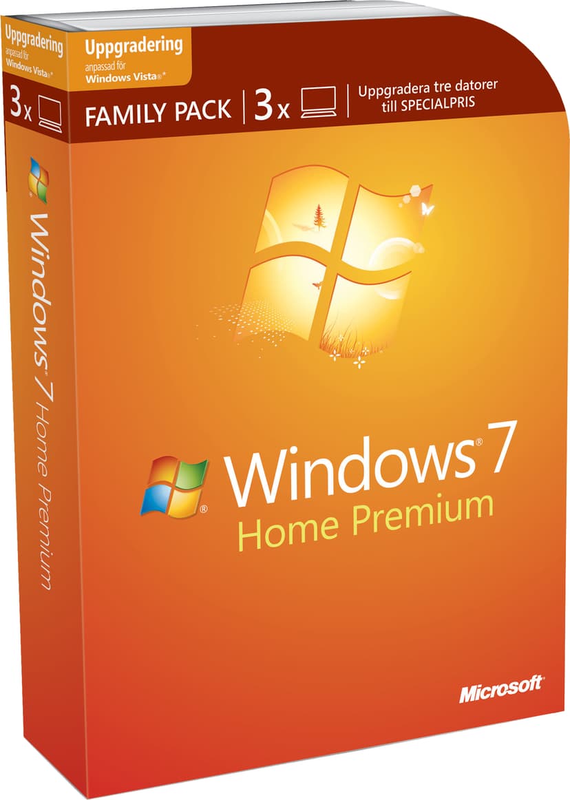 Microsoft Windows 7 Home Premium Family Pack