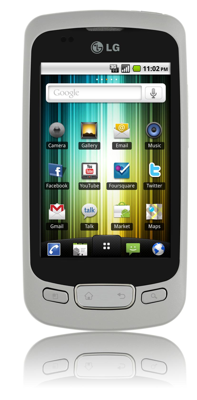 LG P500 Optimus One - Silver/Chrome