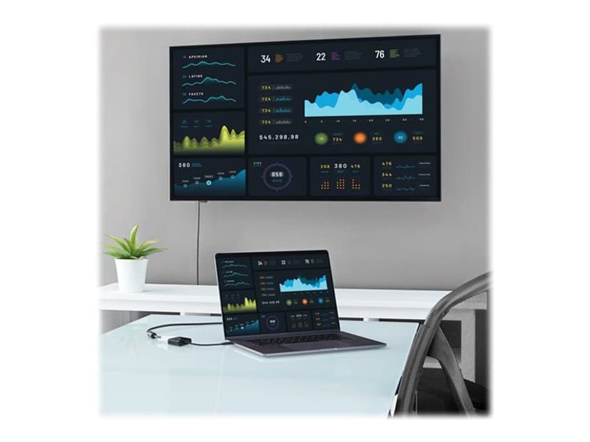 Startech USB-C till DVI-adapter extern videoadapter